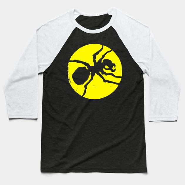 Yellow spider Baseball T-Shirt by Triple Topper